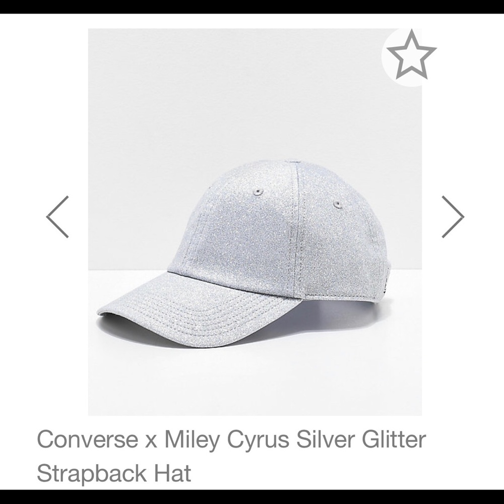 Glittery silver dad hat (Converse)